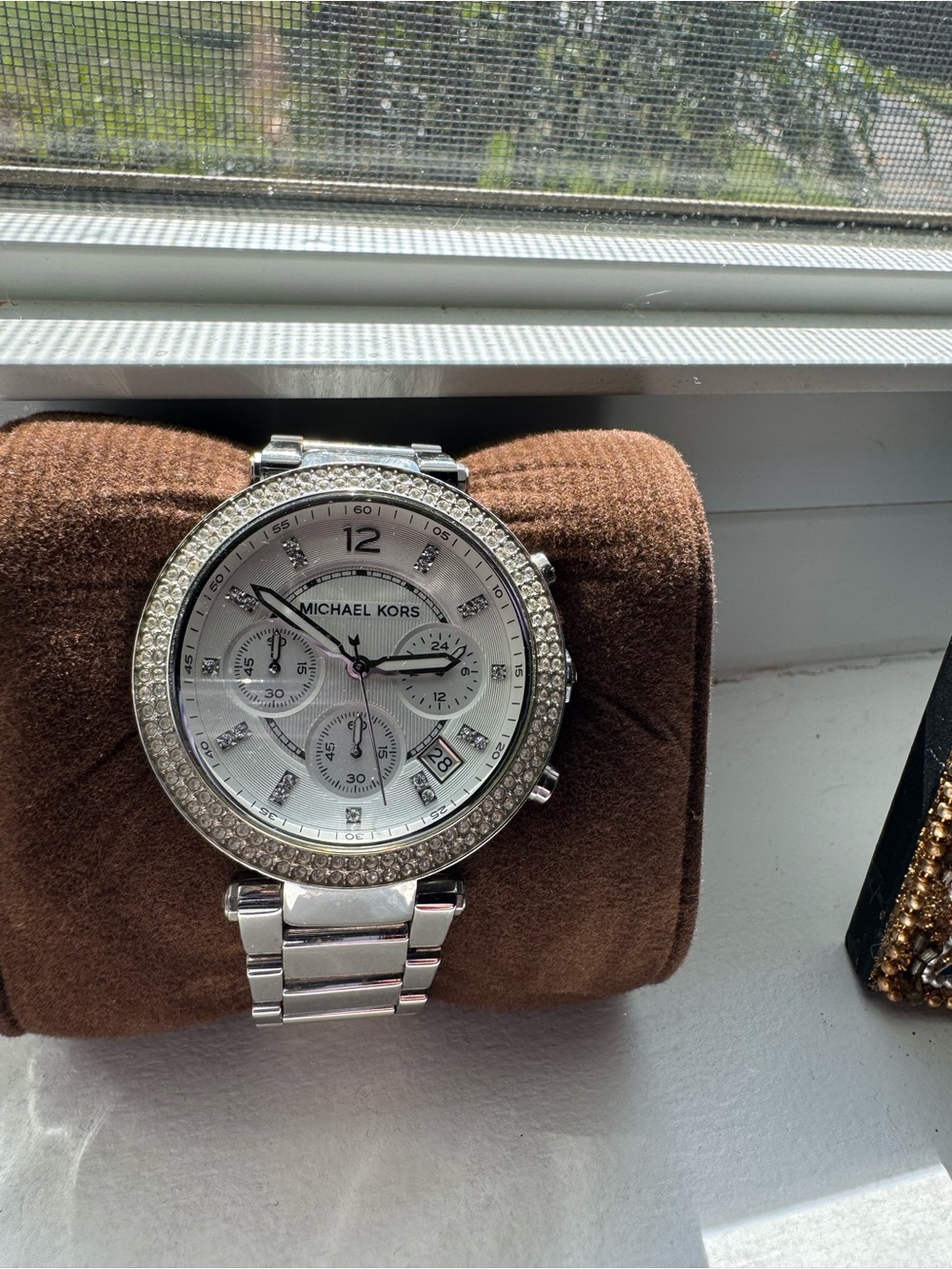 Michael Kors Parker MK5353 Silver Chronograph Watch